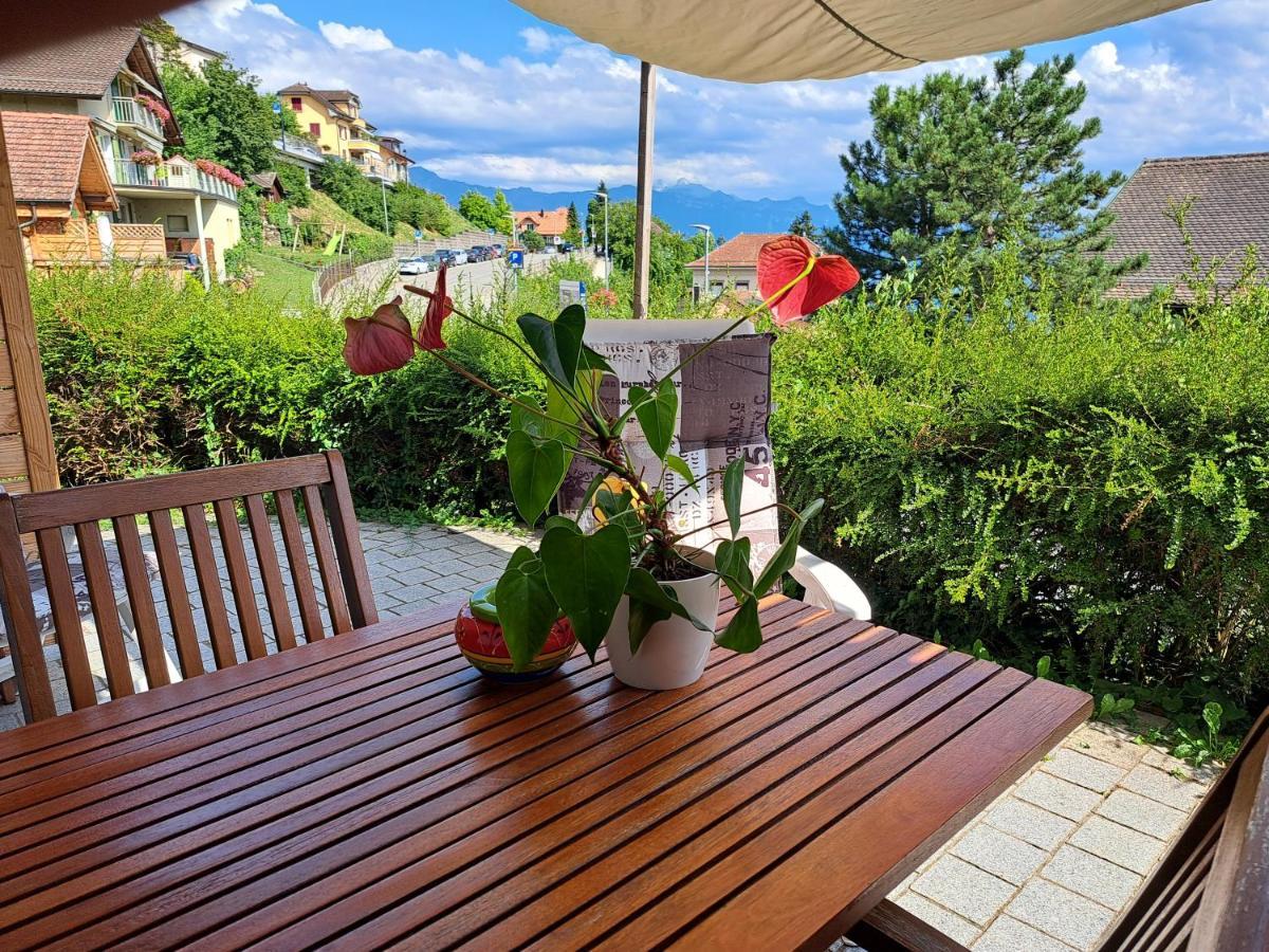 "Les Echalas" Appartement Independant Avec Cuisine En Lavaux Unesco เชเบรอส์ ภายนอก รูปภาพ